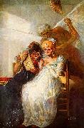 Francisco de Goya Einst und jetzt Detail Sweden oil painting artist